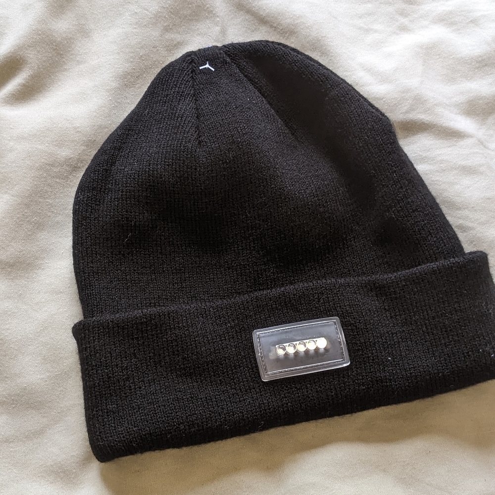 Beanie with light.